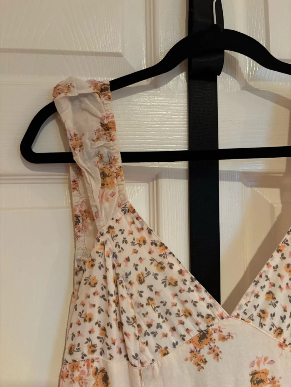 Free People Cream Maxi Dress with Orange, Brown and Yellow Floral Print - Picture 2 of 16